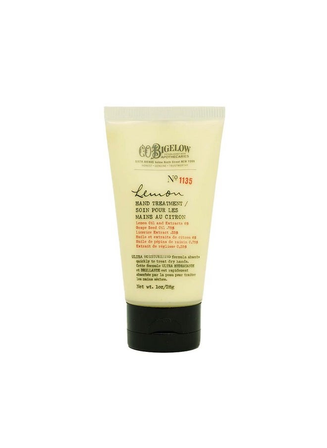 C. O. Bigelow C.O. Bigelow Lemon Hand Treatment No 1135 - Lemon Hand Lotion for Dry Hands with Grape Seed Oil & Lemon Extract, Lemon Scented Lotion for Dry Skin, 1 Oz. 
