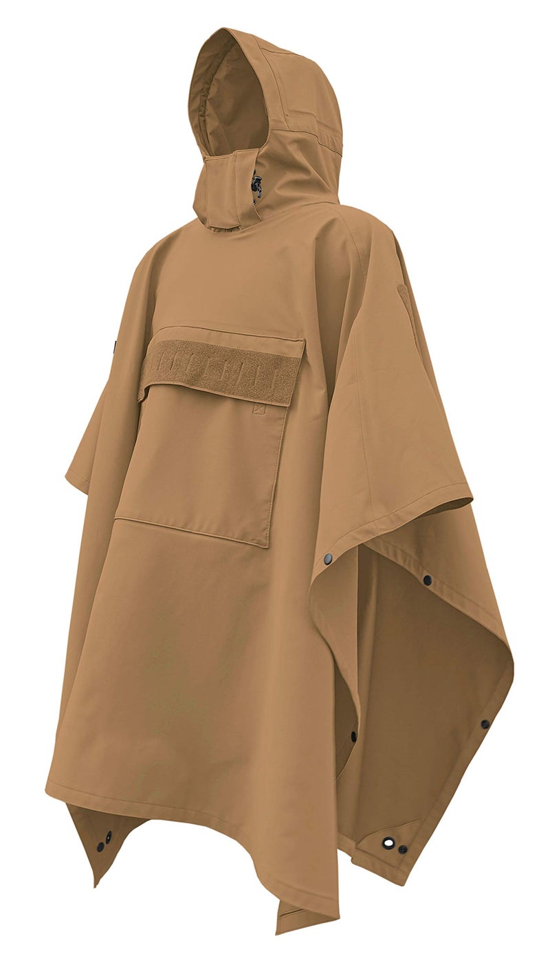 Hazard 4 (APR-PNVL-R-CYT) Poncho Villa Technical Soft Shell Poncho, Coyote - Image 1
