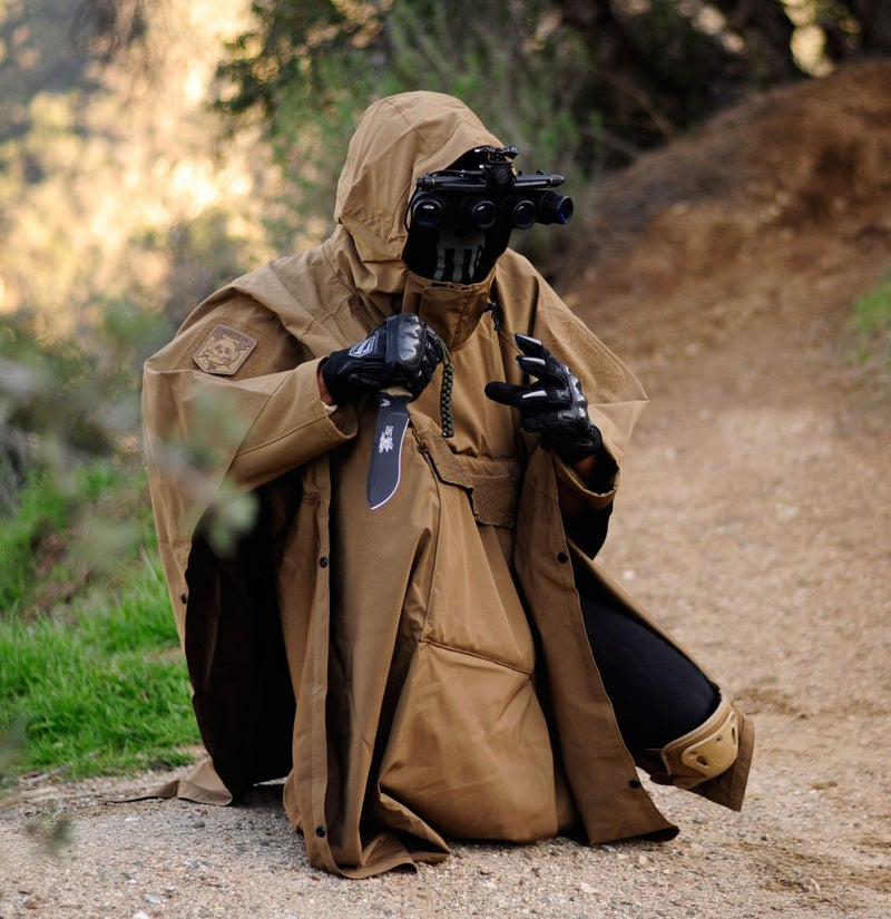 Hazard 4 (APR-PNVL-R-CYT) Poncho Villa Technical Soft Shell Poncho, Coyote - Image 3