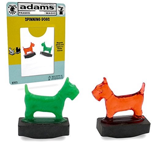 Magic Makers Adams Pranks and Magic Spinning Dogs Classic Novelty Magic Toy - Image 1