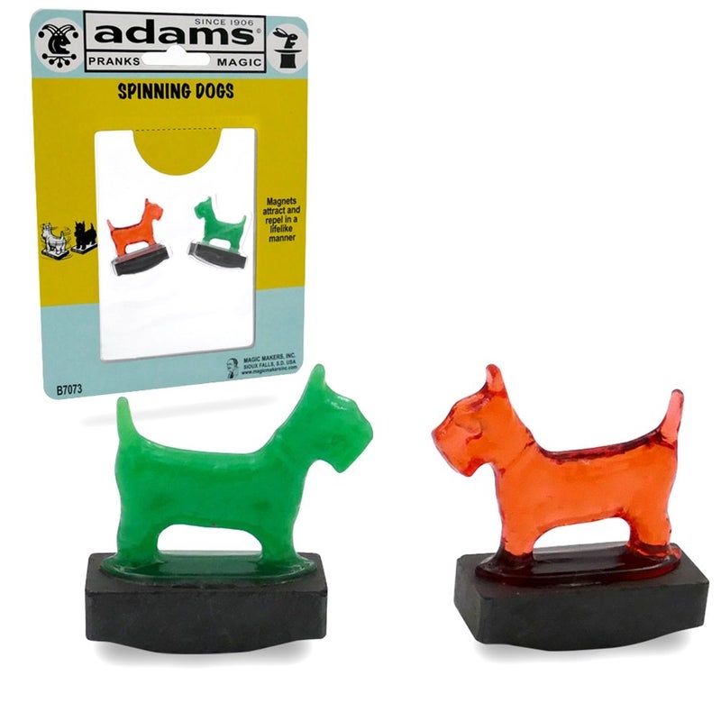 Magic Makers Adams Pranks and Magic Spinning Dogs Classic Novelty Magic Toy - Image 2