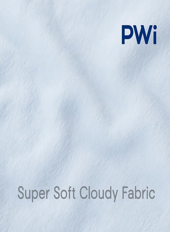 PWI Ultra Soft Baby Wrapper for 0-6 Months | Hooded Blanket | Lightweight & Breathable | Super Cozy Cloudy Fabric | 30x30 Inch (Blue-Pink) Pack of 2 - Image 5