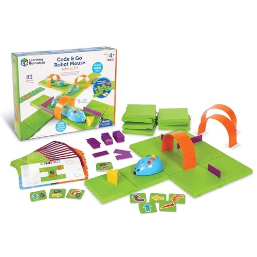 Learning Resources Code Go Robot Mouse Activity Set ScreenFree Coding Robot Toy Early Programming for Kids Ages 4 STEM Robotics Kit - Image 1