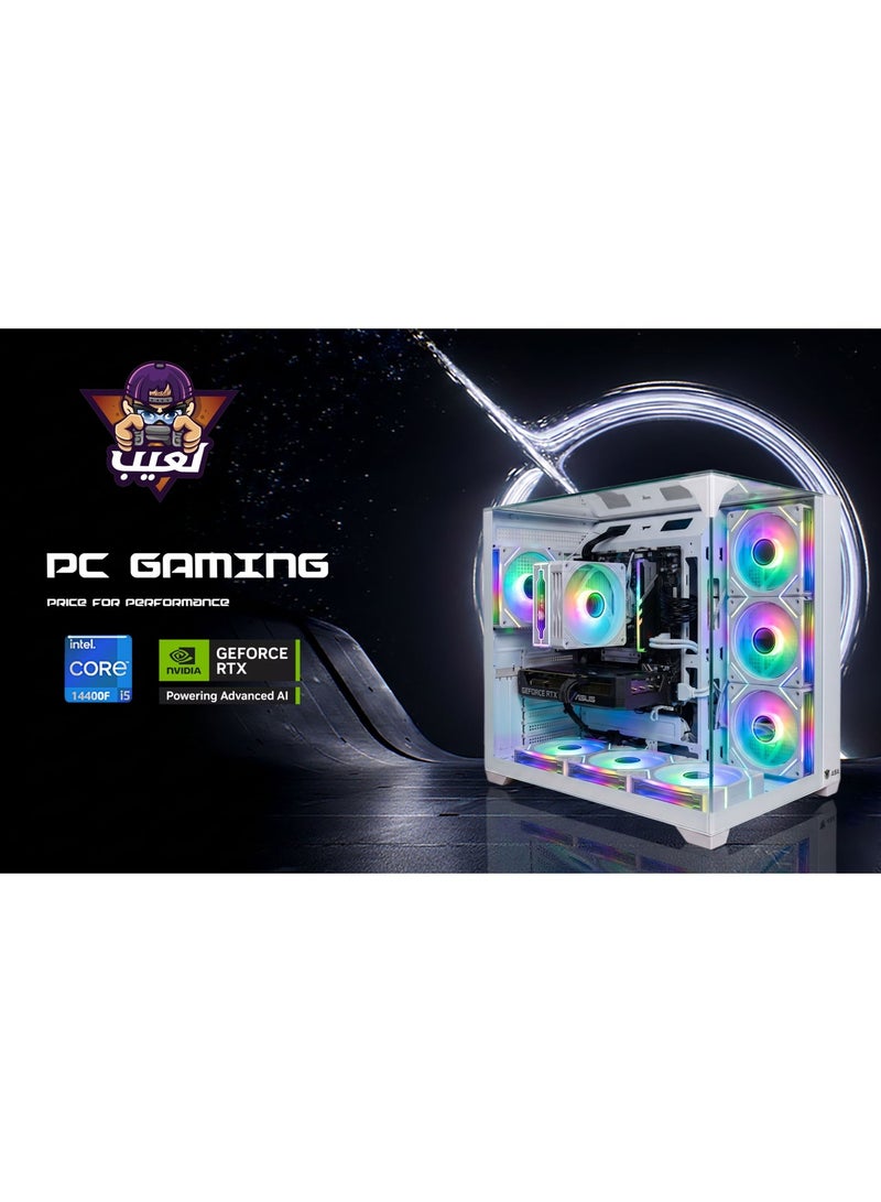 لعيب تجميعة بي سي العاب  i5-14400F | RTX 5060 TI 8GB | 16GB DDR5 | 1TB NVMe | WiFi - Image 5