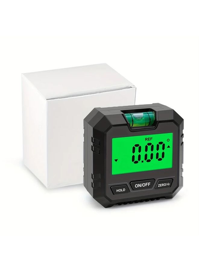 Digital Protractor Angle Finder 0 01 Precision Magnetic Base LCD Black - Image 5
