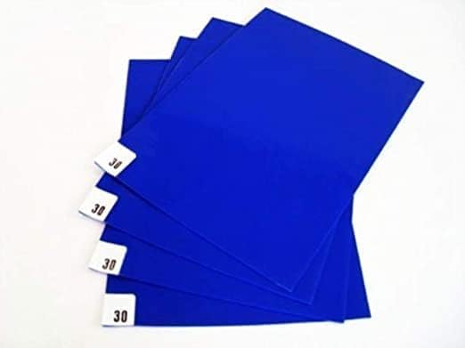 ALTS ELECTRONIC Sky-Polyethylene Film ESD Safe Cleanroom Sticky Mat (2 Feet x 3 Feet, Blue) - 1 Mat, 30 Peelable Sheets (Pack of (1) - Image 1