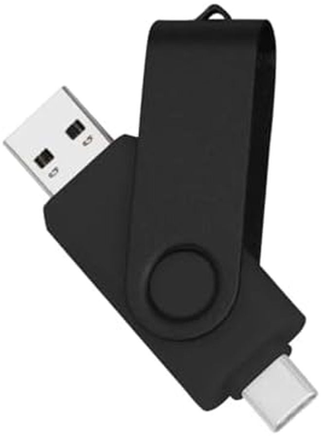 2 In 1 USB Flash Drive 16GB Black Dual Type C And USB 2 0 Pen Drive Memory Stick - Image 1