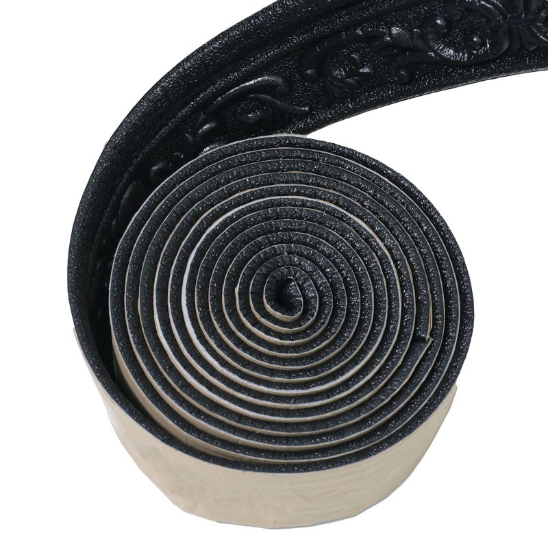 WAPANE 90" x 3.1" Peel Stick Foam Molding Trim Self Adhesive, Crown Molding Wallpaper Border Flexible, 3D Wall Edging Lines Foam Baseboard, Wall Base Moulding Trim for Home, Hotel DIY Decoration - Image 1