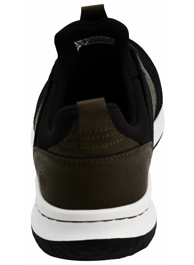 SKECHERS Men's Classic Fit Delson Camben Sneaker, Black/Brown, 10 W US - Image 4