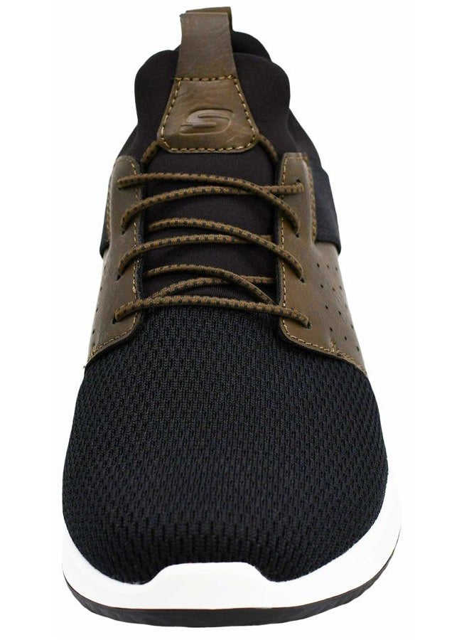 SKECHERS Men's Classic Fit Delson Camben Sneaker, Black/Brown, 10 W US - Image 3
