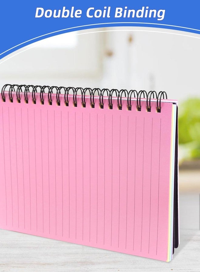 Dynta Colored Paper Spiral Notebook 6 Packs 5x7 Inches Small Journals College Ruled Durable Cover Thick Paper for School or Office, 102 Sheets/204 Pages for Students Women - Image 5