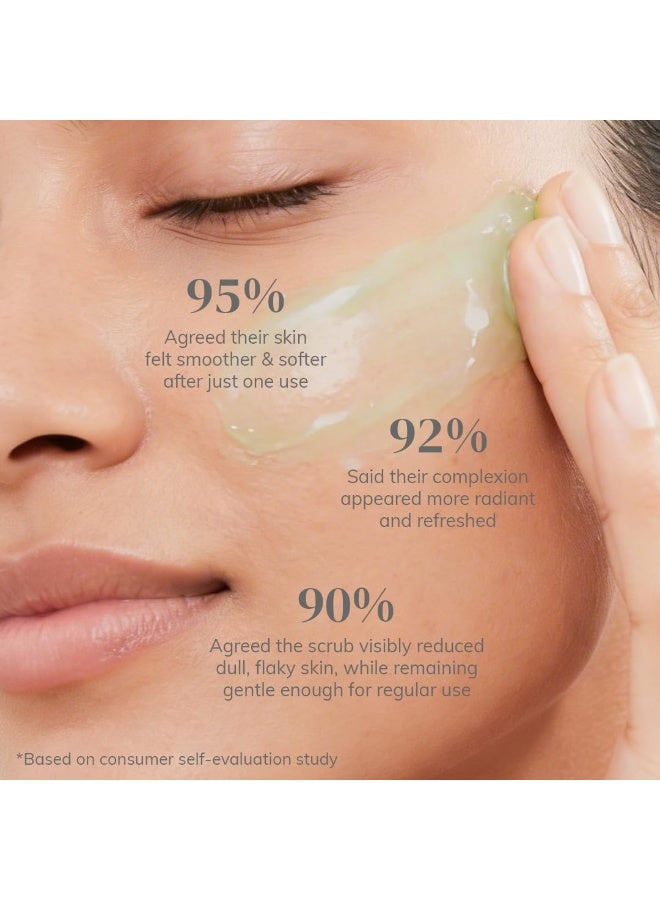 CLAYCO Matcha Enzyme Scrub with AHA & BHA | Gentle Exfoliating Green Tea Scrub for Dead Skin Removal, Blackheads & Pore Cleansing (45g) - Image 5