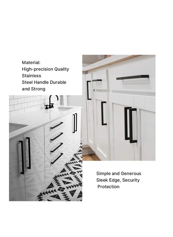Generic Cupboard Small Handle Closet Black Small Handle Solid Square Cabinet Handle Black Furniture Pulls Hole Centers Black Cabinet Hrdware Modern Bedroom Cabinet Handles 1 Pack  - Image 4