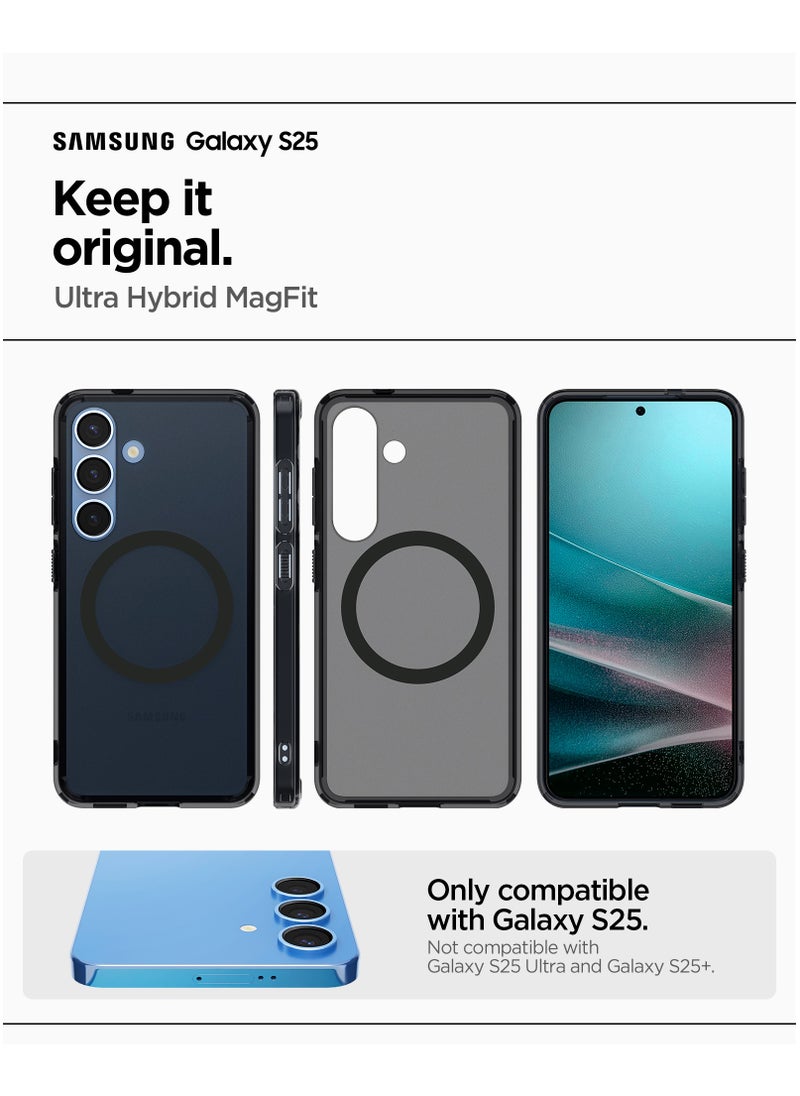 Spigen Ultra Hybrid MagFit for Samsung Galaxy S25 Case Cover with MagSafe (2025) - Frost Black  - Image 2