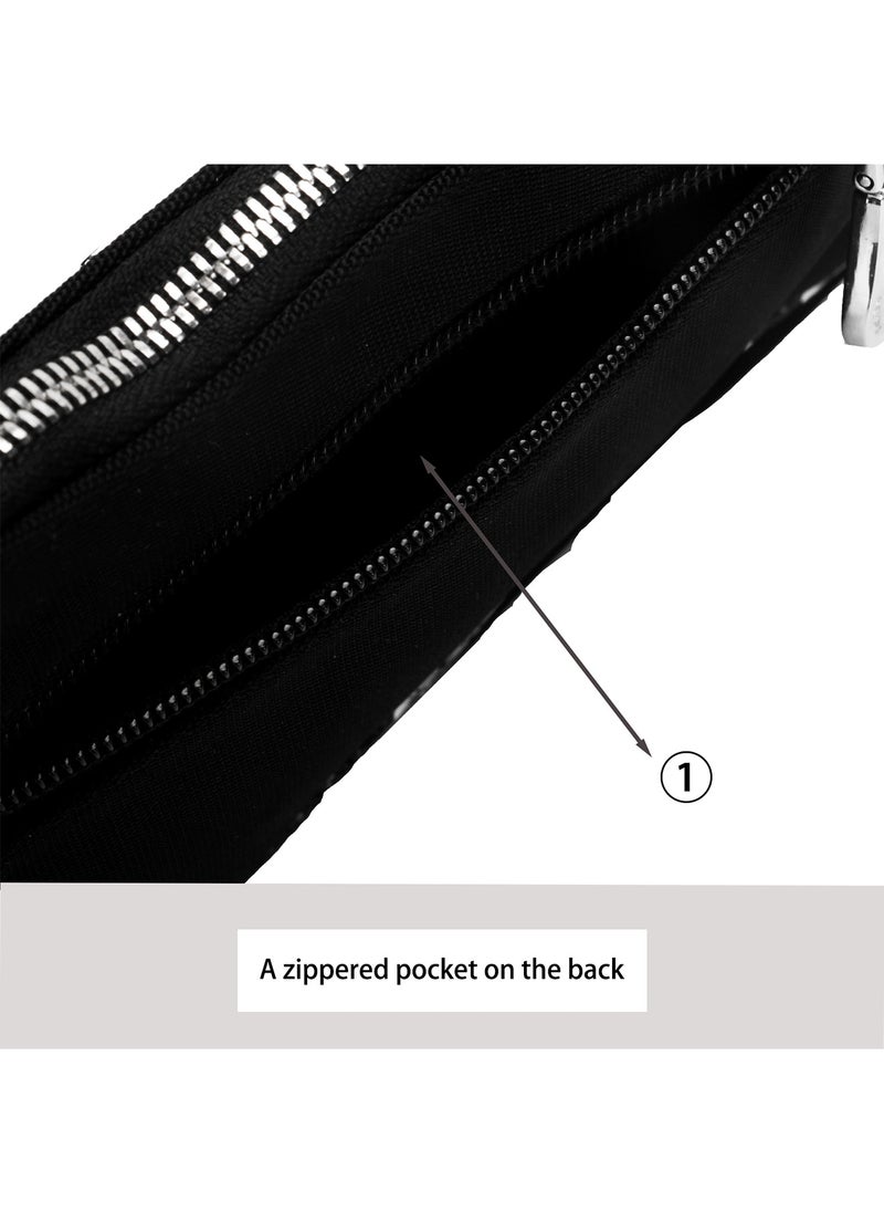 Nylon Handbag for Women ,Tote Handbag  ,Satchel Bag,Top Zip Shoulder Bag,Purses ,Adjustable Strap（ black bag with black and white pattern） - pzsku/Z88223975C52655D2C4DBZ/45/_/1739116252/4c118231-8e38-4b06-a3d5-6ce3aac1536e