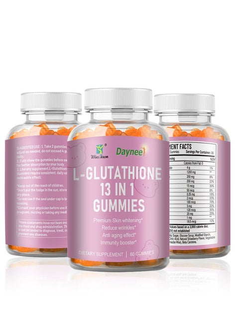 Wins Town L Glutathione 13 In 1 Gummies, Safe And Effective Skin Whitening  Gummies With Collagen, Anti Aging Delicious Chewable Gummy Supplements For  Brightening And Whitening Of Skinity booster | Best Price
