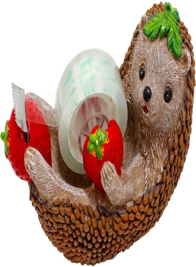 Hibucuo Hedgehog Tape Dispenser, Cute Animal Tape Dispenser with Non-Skid Base, Resin Hedgehog Small Dispenser with one Roll Tape,Fun Tape Cutting Tools,for Office Schools Home Kids Wrapping Gifts - Image 2