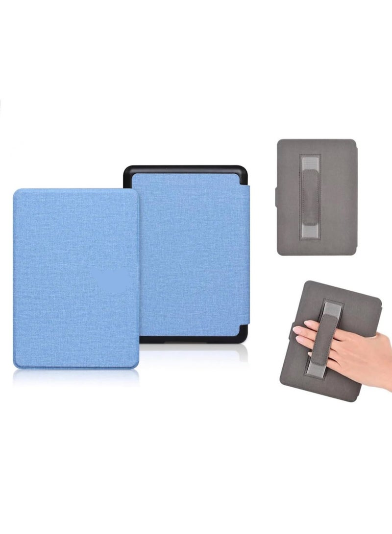 فكرة حافظة Fekra Premium لجهاز Kindle الجديد من الجيل الحادي عشر مقاس 6 بوصات (إصدار 2024/2022)، غطاء بلاستيكي صلب مغطى بجلد PU خفيف الوزن مزود بخاصية التنبيه/السكون التلقائي الذكي لجهاز Kindle من الجيل الحادي عشر (2024/2022) مع حامل يدوي - Image 1
