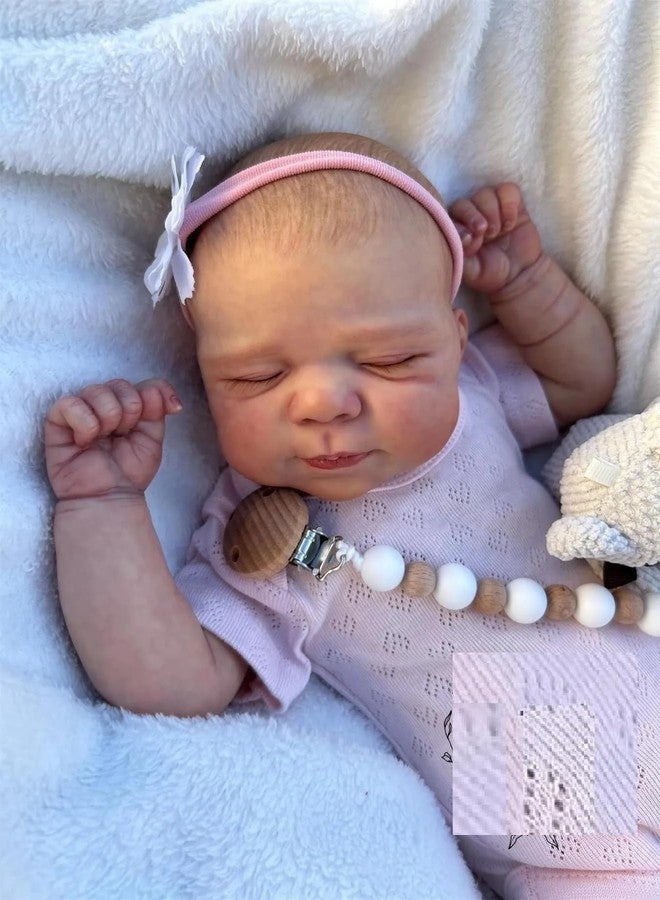 KOKOMANDY Lifelike Reborn Baby Dolls Silicone Full Body 19 inch Girl Realistic Newborn Sleeping Reborn Babies Looks Reallife Like Cute Doll Alive Lovely Birthday Toys Gift for Toddler Age 6+ - Image 3