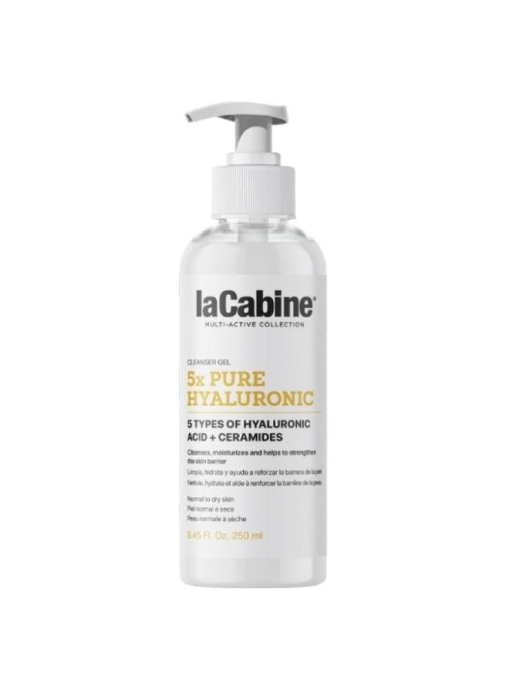 La Cabine Hyaluronic + Ceramide Cleansing Gel x5 for moisturizing and purifying the skin - 250ml - Image 1