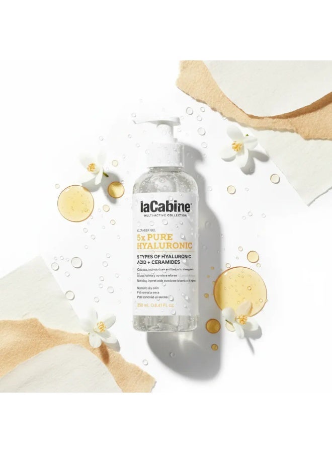 La Cabine Hyaluronic + Ceramide Cleansing Gel x5 for moisturizing and purifying the skin - 250ml - Image 3
