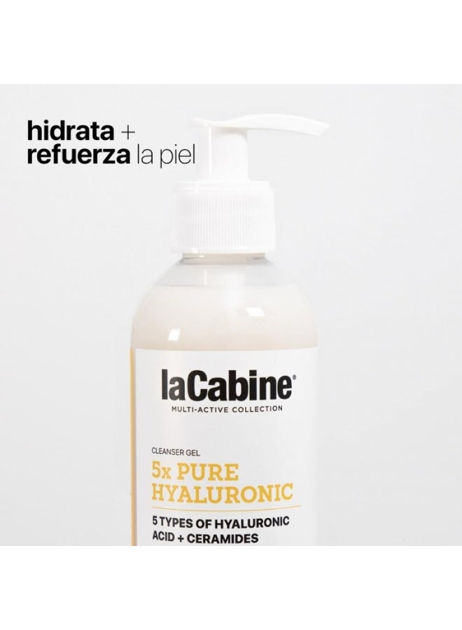 La Cabine Hyaluronic + Ceramide Cleansing Gel x5 for moisturizing and purifying the skin - 250ml - Image 2