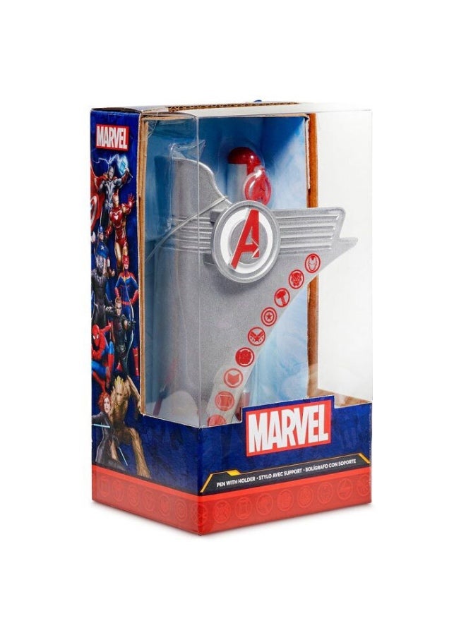 MARVEL Marvel Avengers Pen with Collector Display Holder – Hero Icons Design  - Image 1