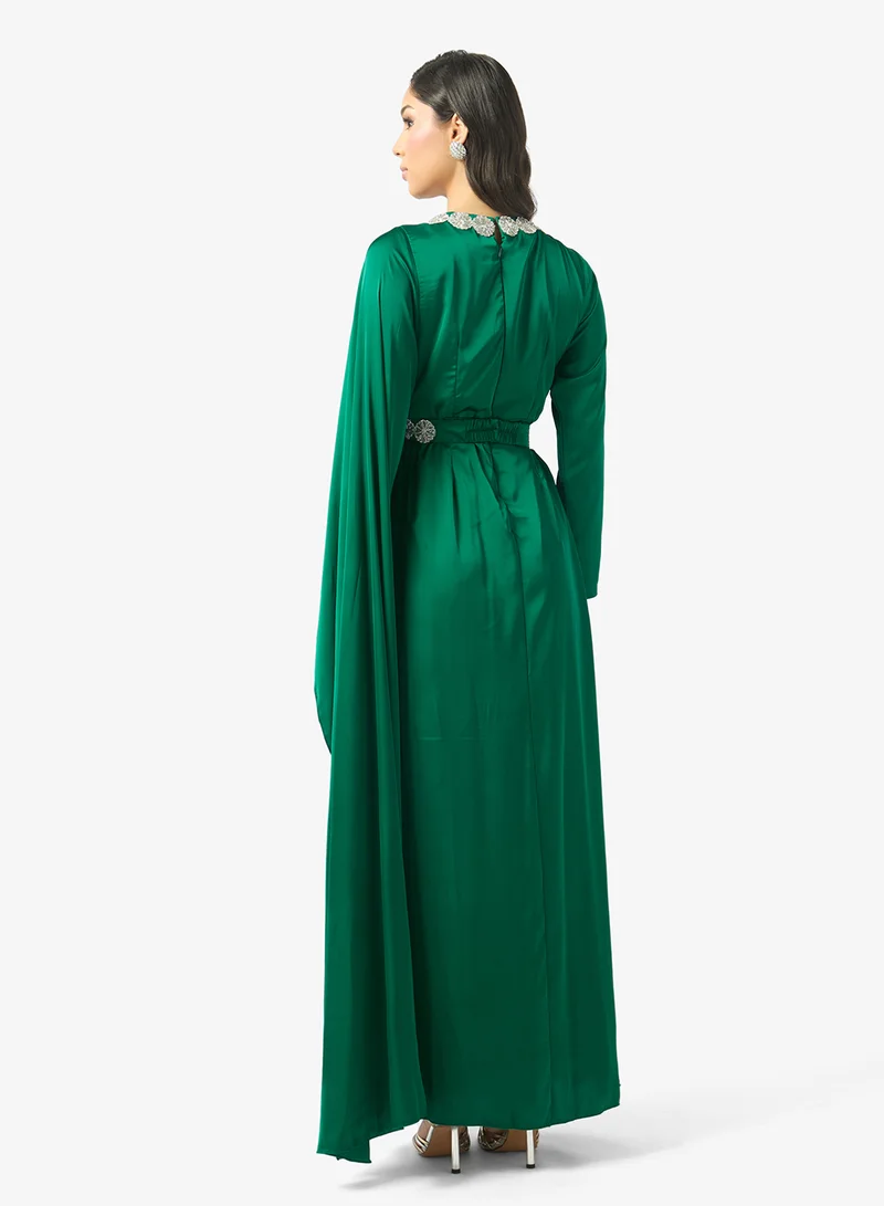 جولدن ابل Belted Maxi Dress