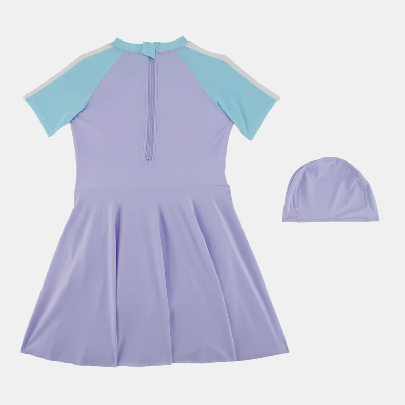 Sun and Sand Sports Kids' Swimming Dress with Cap
