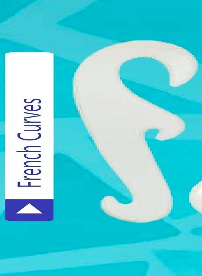 FIRST CLICK مجموعة قوالب رسم الدوائر والخطوط من فيرست كليك للعلوم 35-25-16، وقوالب المنحنيات الفرنسية وقوالب خريطة الهند (مجموعة من 6 قطع) - Image 2