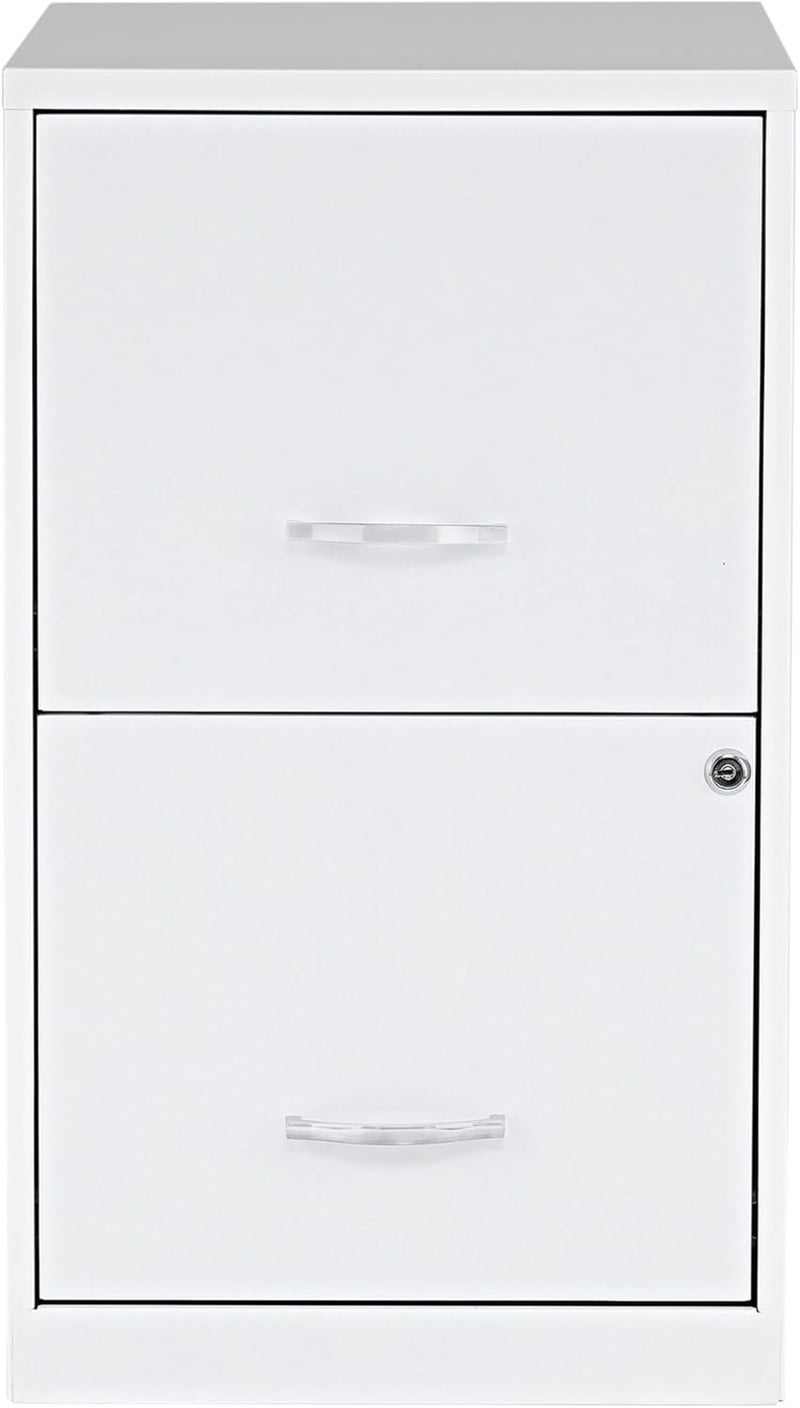 NuSparc 2 Drawer Locking Filing Cabinet | Pre-Assembled Steel Construction | Space-Saving Design is Perfect for Home and Small Office | Letter-Size | Assembled in North America - Image 3