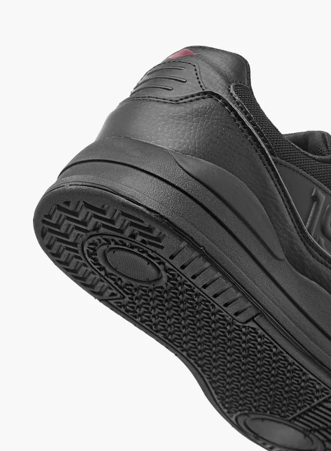 Lee Cooper Men's Panelled Sneakers with Lace-Up Closure