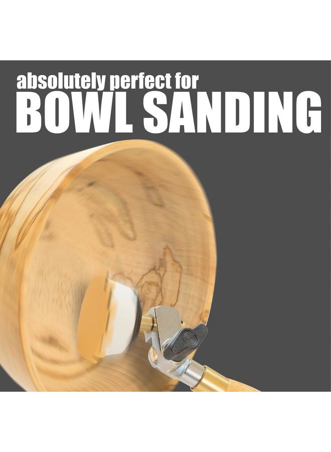 KeyStone 3" Diameter Flex Edge Gold Hook and Loop Wavy Sanding Disc Single Grit 25 Pack for Hand Drill Mounted Sanding Pads and Manual Bowl Sanders 100 Grit - Image 2