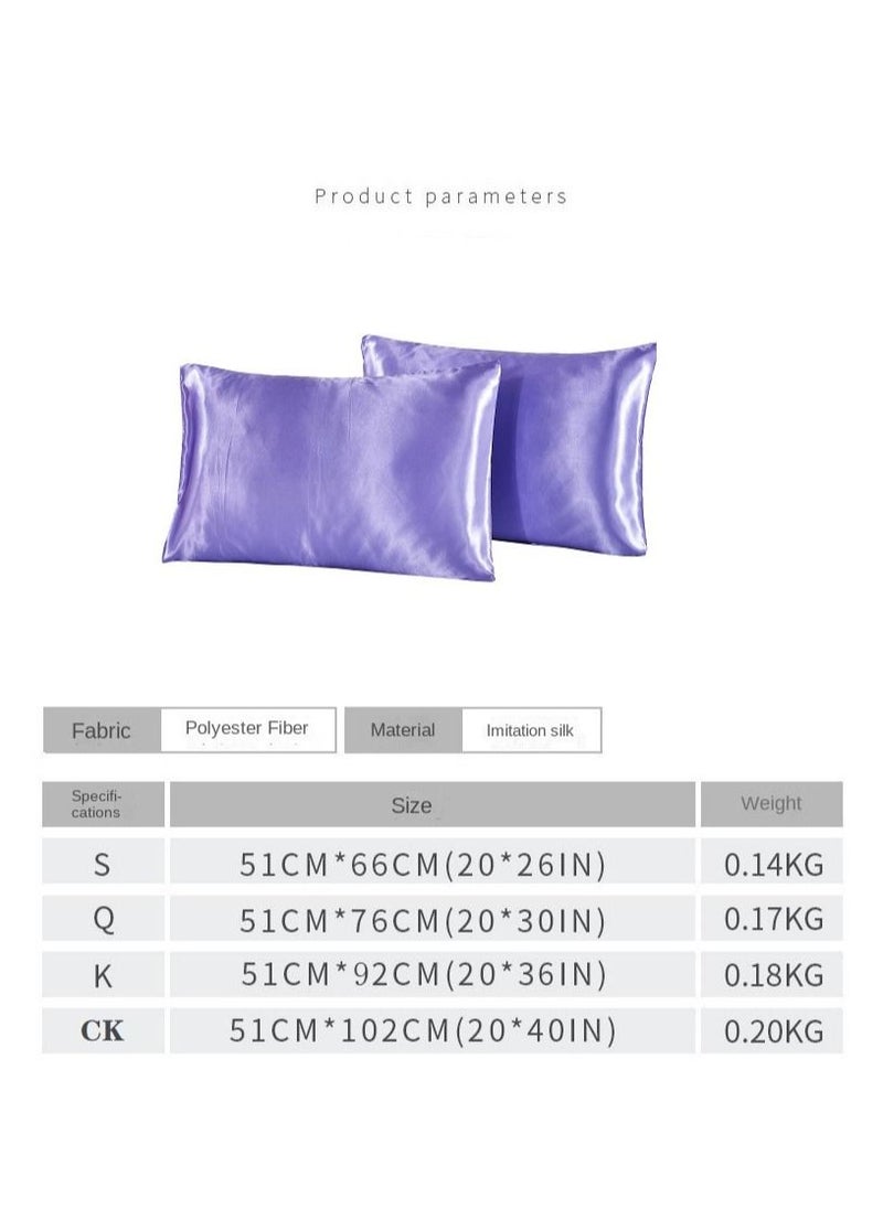 Y&D 2-Piece Simple Solid Colour Pillow Case Cover  - Image 4