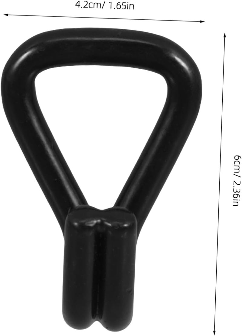 10Pcs Heavy Duty Double J Hooks with Plastic Coating for Secure Tie Down and Storage for Garage Organization and Cargo Binding Warehouses and Logistics - Image 2