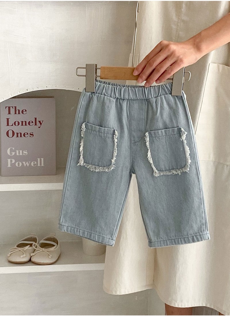 Bafanou Bafanou Spring 0-3Y Baby Jeans 100% Cotton Autumn infant girls denim pants clothes  - Image 5