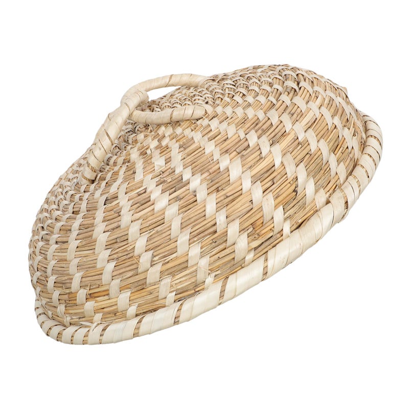 Natural Reed Wooden Pot Lid 26cm Anti Overflow Cooking Pan Cover Kitchen Household Accessory - Image 2