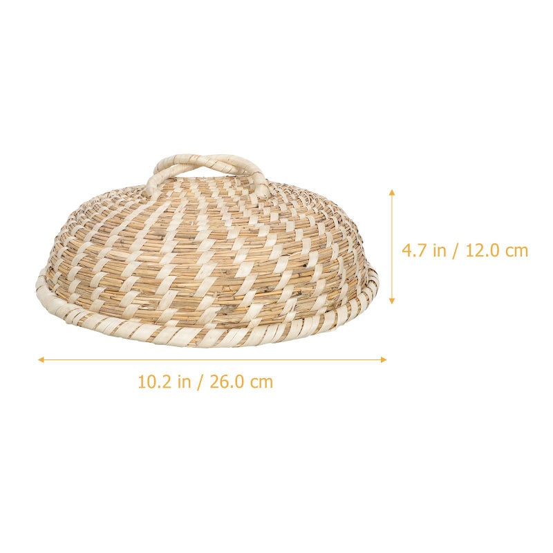 Natural Reed Wooden Pot Lid 26cm Anti Overflow Cooking Pan Cover Kitchen Household Accessory - Image 3