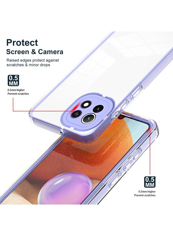 اس-توب جراب هاتف 3 في 1 شفاف من مادة TPU بلون إطار الكمبيوتر لهاتف Xiaomi Mi 11 Lite / 11 Lite 5G / 11 Lite 5G NE - Image 3