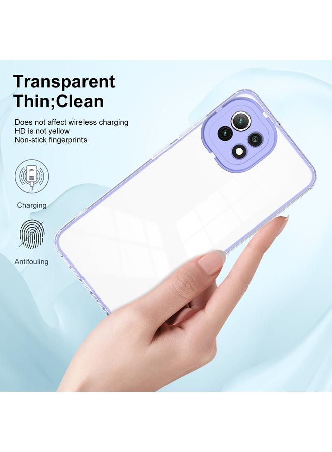 اس-توب جراب هاتف 3 في 1 شفاف من مادة TPU بلون إطار الكمبيوتر لهاتف Xiaomi Mi 11 Lite / 11 Lite 5G / 11 Lite 5G NE - Image 4