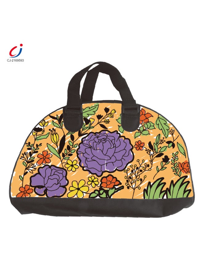Graffiti Washable Children's Handbag Hand Satchel (Six Color Pen) Repeated Use Magic Graffiti Cross Border-Color:CJ-2169593 Graffiti Washable Children's Handbag Hand Bag  - Image 3