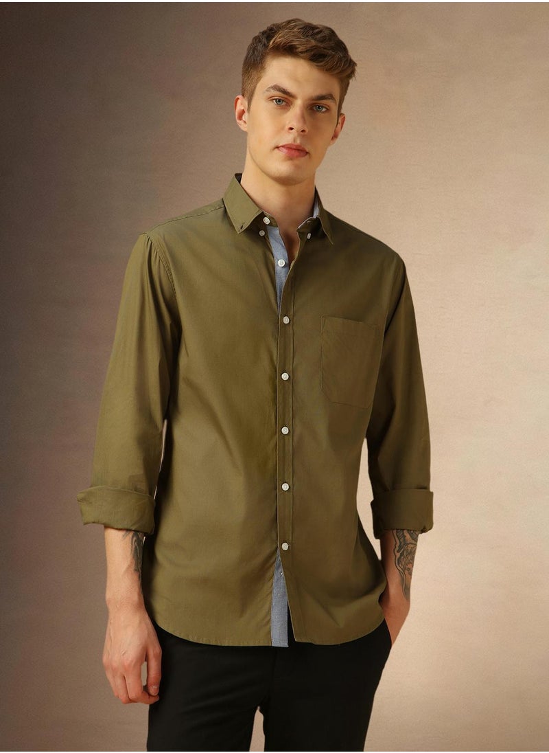 Dennis Lingo - Olive Shirt For Men For Men - Image 1