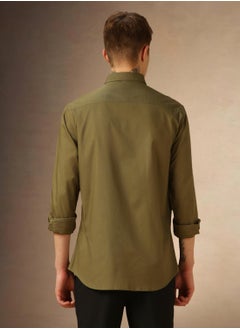 Dennis Lingo Olive Shirt For Men For Men  - Image 3