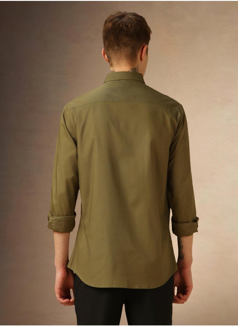 Dennis Lingo - Olive Shirt For Men For Men - Image 1