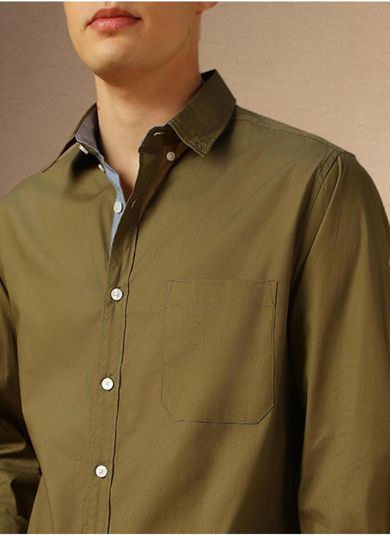 Dennis Lingo - Olive Shirt For Men For Men - Image 1