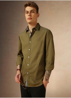 Dennis Lingo Olive Shirt For Men For Men  - Image 1