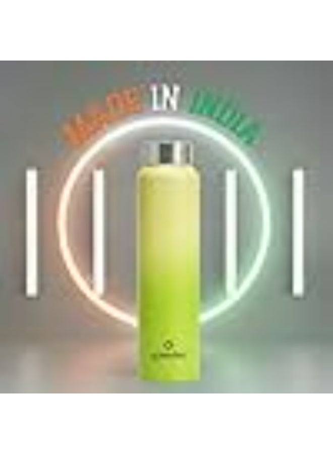 Speedex Stainless Steel Water Bottle 1 Ltr, Leak Proof Screw Cap, BIS Approved 1000 ml Metal Bottle For Daily, Office, School, Gym, Travel Use for Men, Women, Kids, Adults, Lime Green, Set of 4 - Image 5