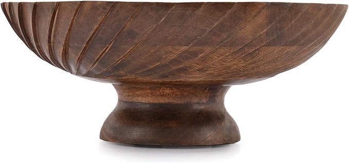 FRUIT BOWL WOODEN FRUIT BOWL FOR KITCHEN COUNTER FOR HOME DECOR OR DECORATIVE FRUIT BOWL FOR TABLE 12 X 12 X 475