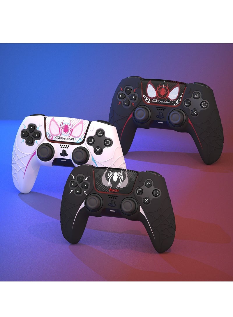 PS5 Controller Case, Spider-Man, Silicone Handle Case, PS5 Gamepad, All-Inclusive Anti-Drop Soft Shell, Joystick Cap - Image 4