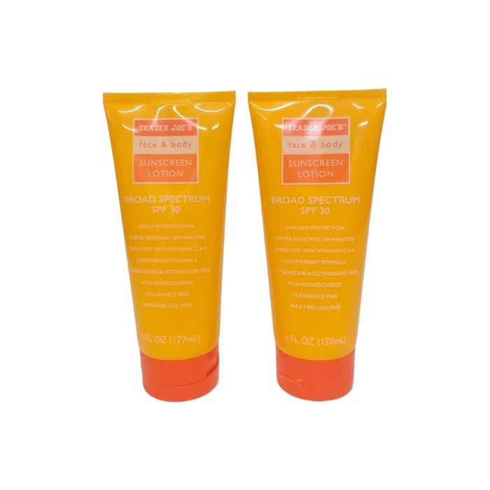 Trader Joe's Face & Body Sunscreen SPF30 (Pack of 2)